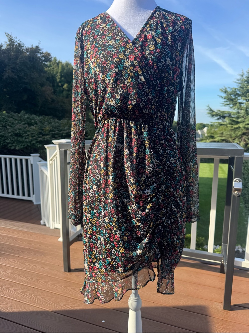 NWT AVLN Studio Leona Knit Mesh Dress